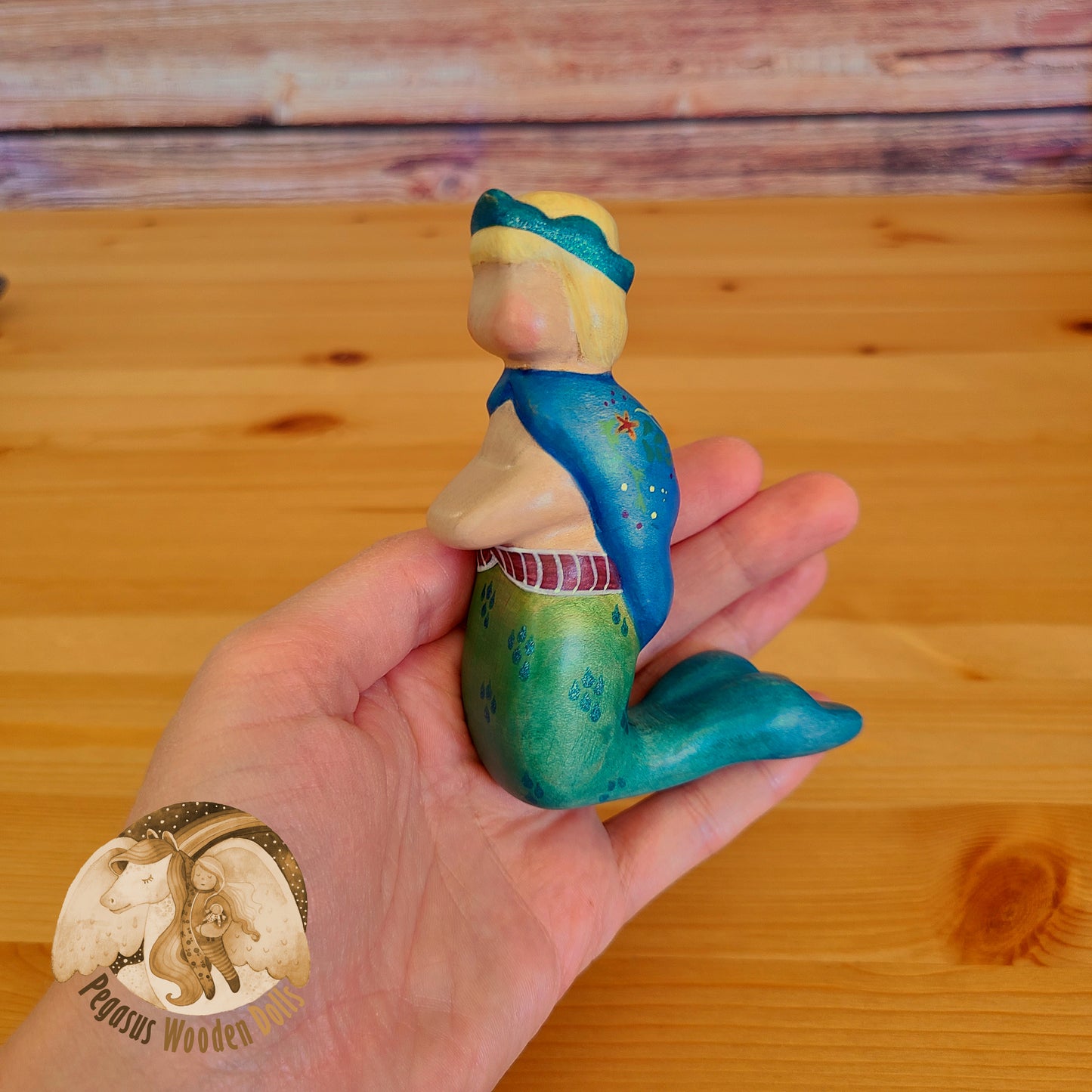 Wooden Merman Prince