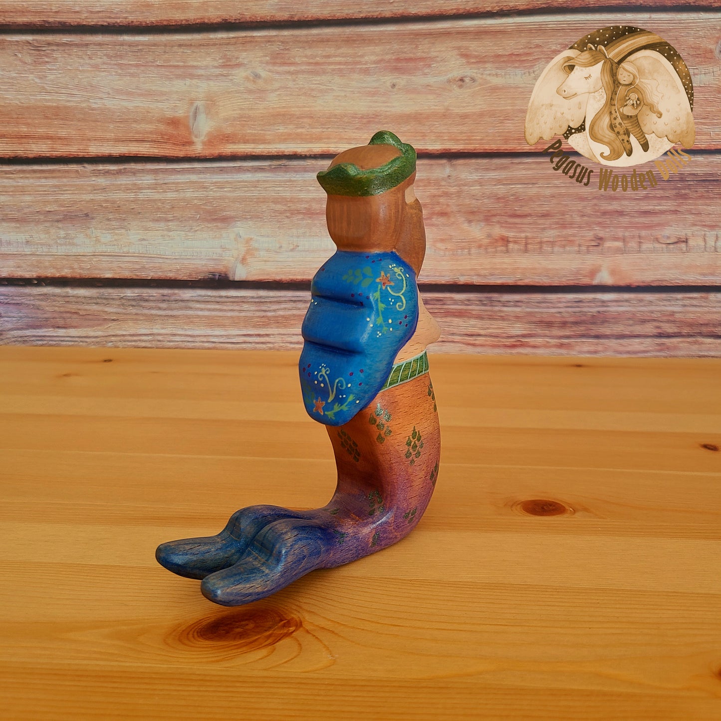 Wooden Merman Sea King