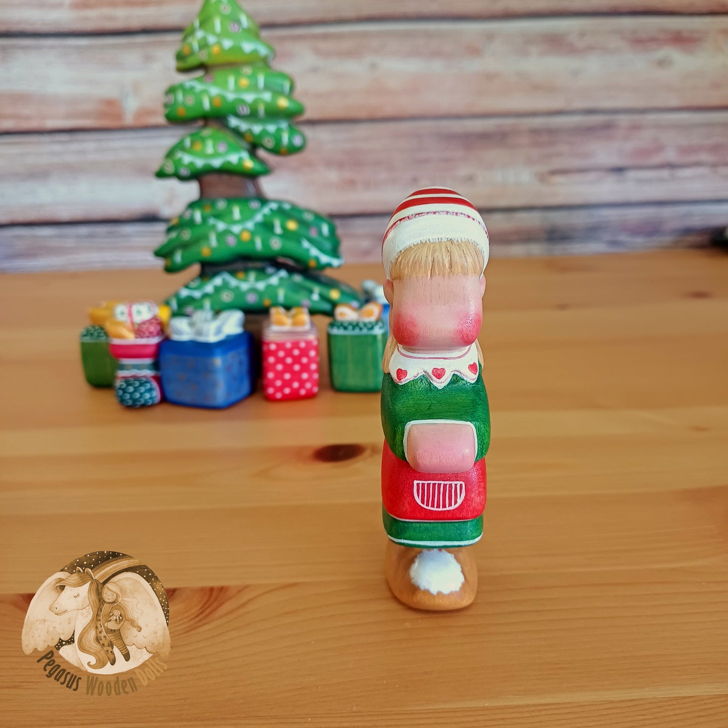 Wooden Winter Elf Girl (blonde hair)