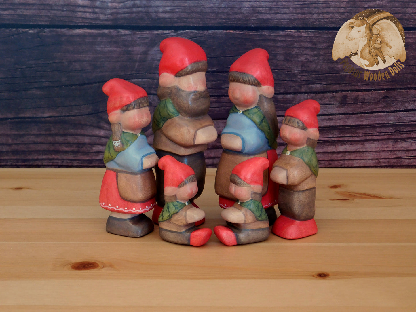 Wooden Woodland Gnome Father