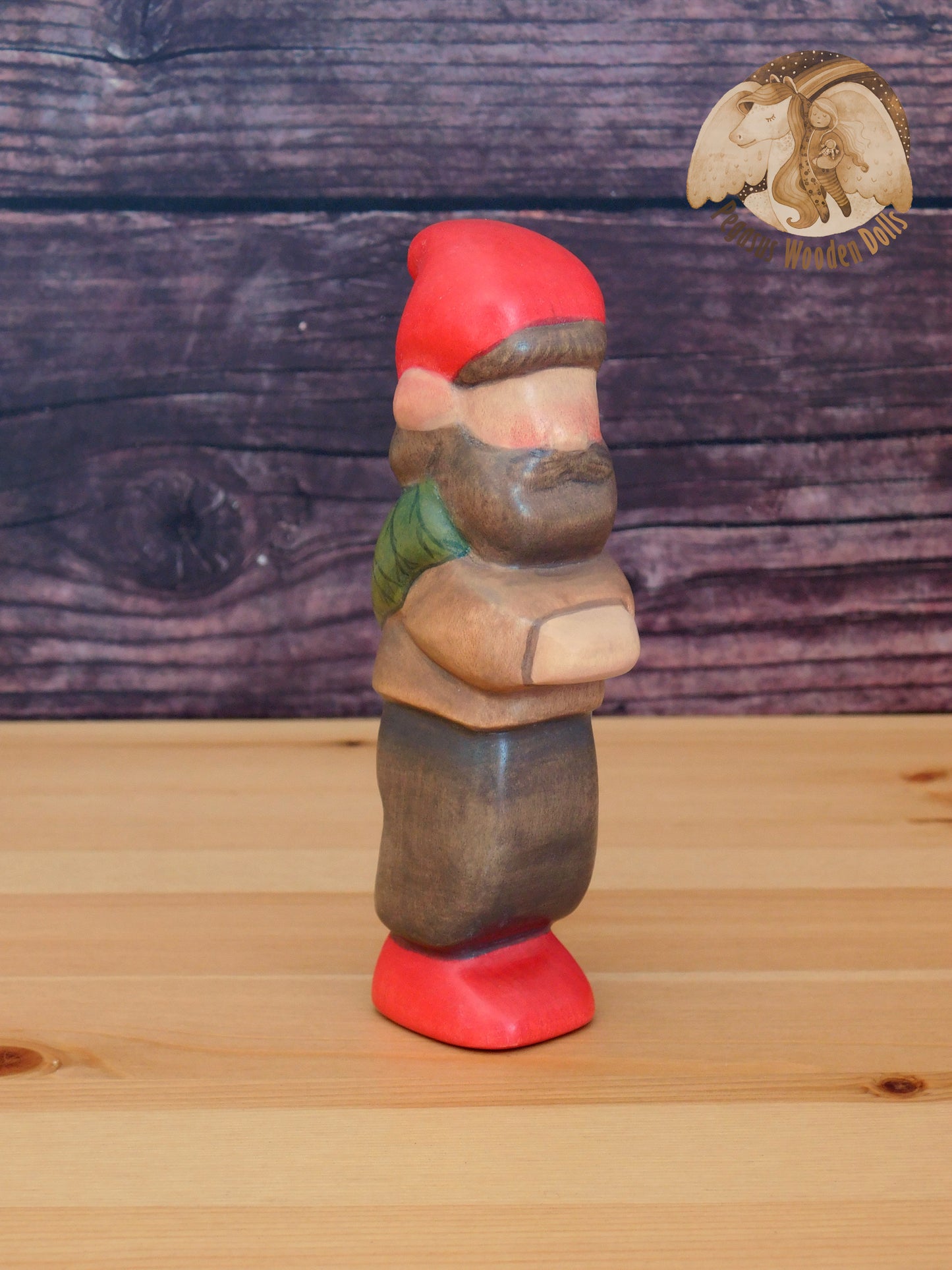 Wooden Woodland Gnome Father