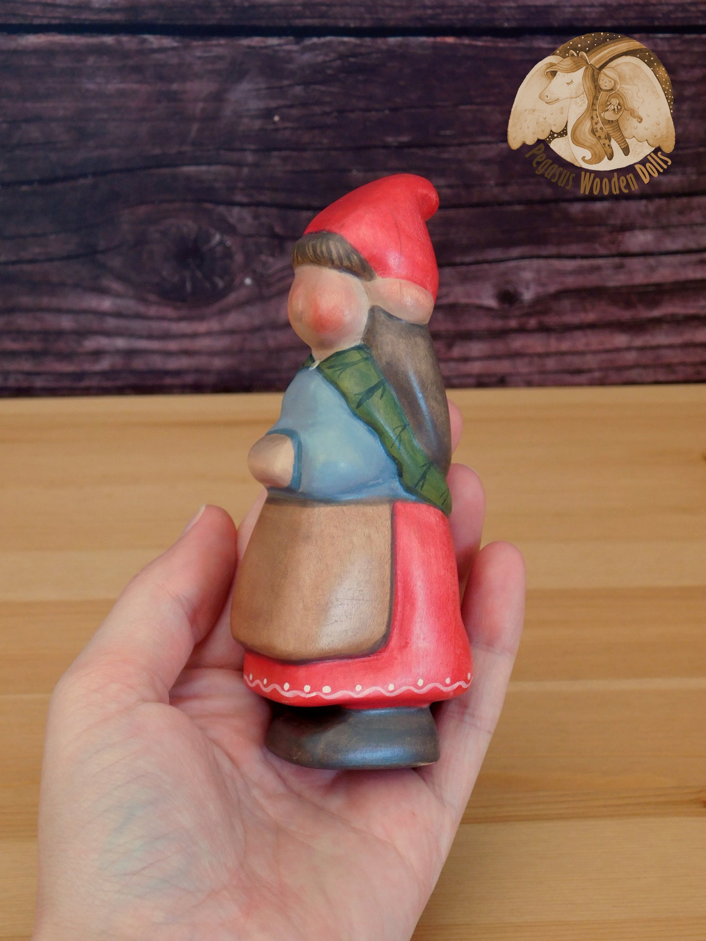 Wooden Woodland Gnome Mother