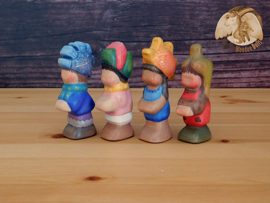 Wooden Four Season Children set