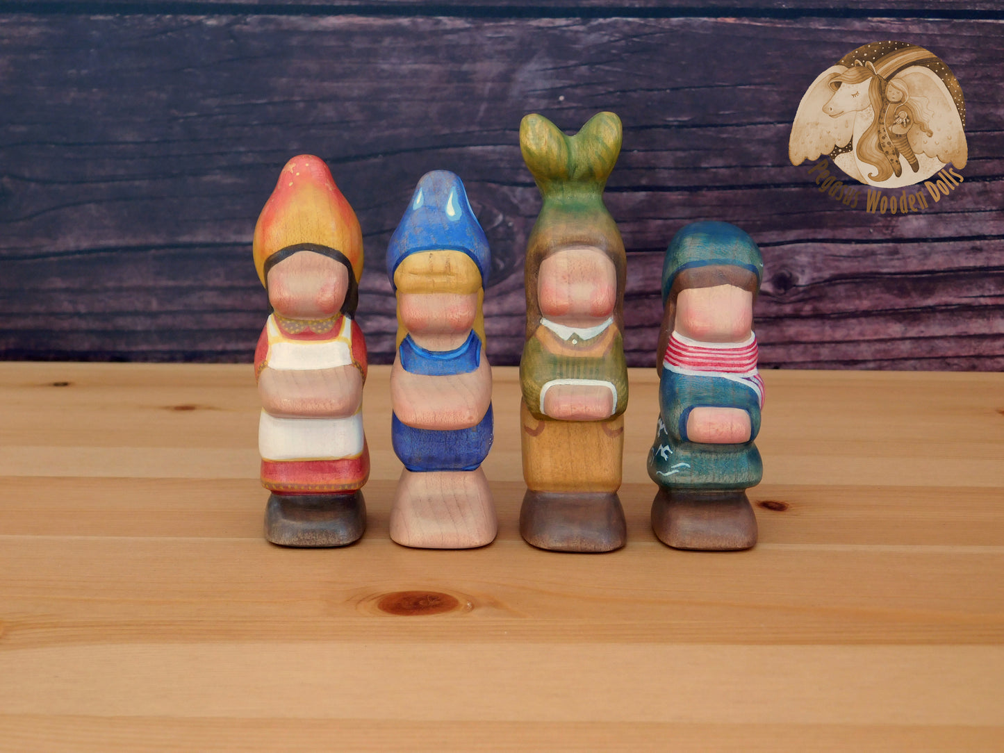 Wooden Four Element Children set