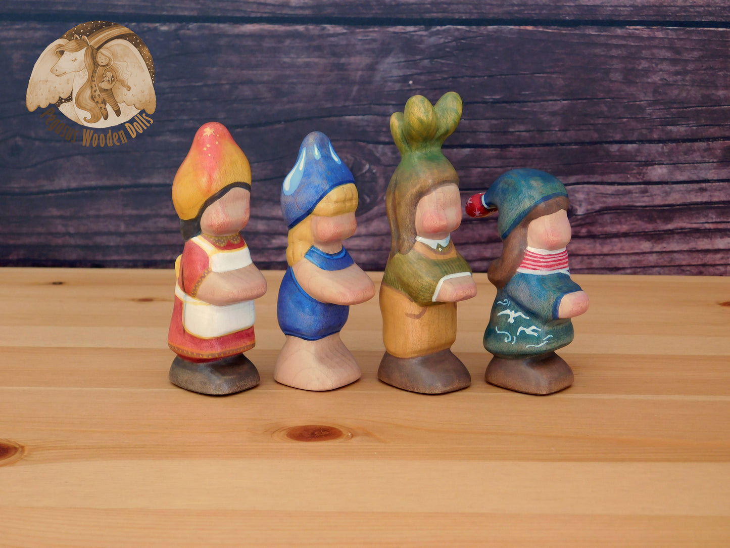 Wooden Four Element Children set