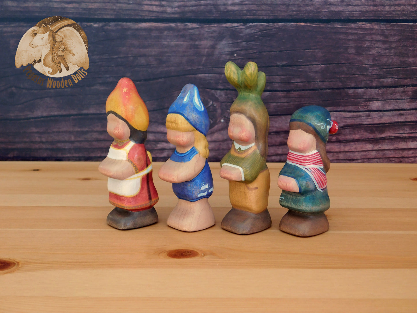 Wooden Four Element Children set